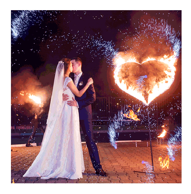 Организация пиротехнического шоу на свадьбу  Белгород | belgorod.salutsklad.ru