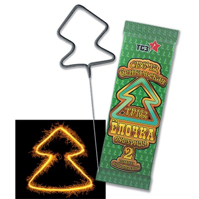 Елочка Бенгальские огни фигурные купить в Белгороде | belgorod.salutsklad.ru