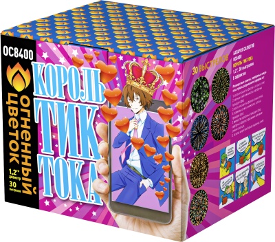 Король Тик-Тока Батарея салютов купить в Белгороде | belgorod.salutsklad.ru